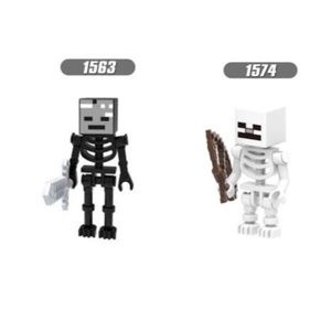 MINECRAFT SKELETON & WITHERED SKELETON (1574&1563) Custom Minifigures